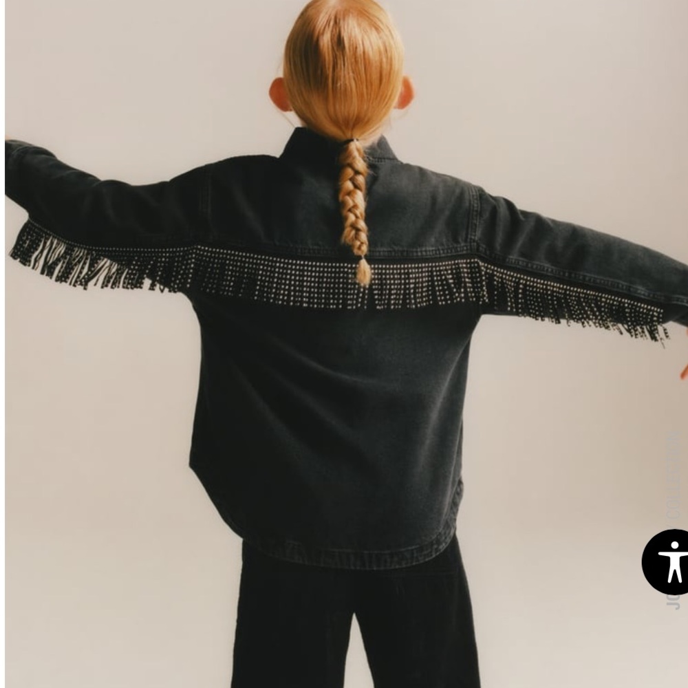Zara fringed overshirt 💕